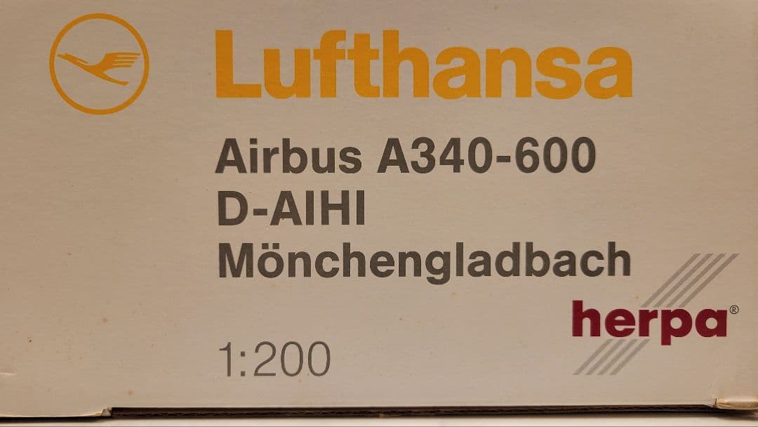 herpa ルフトハンザ Airbus A340-600 1/200