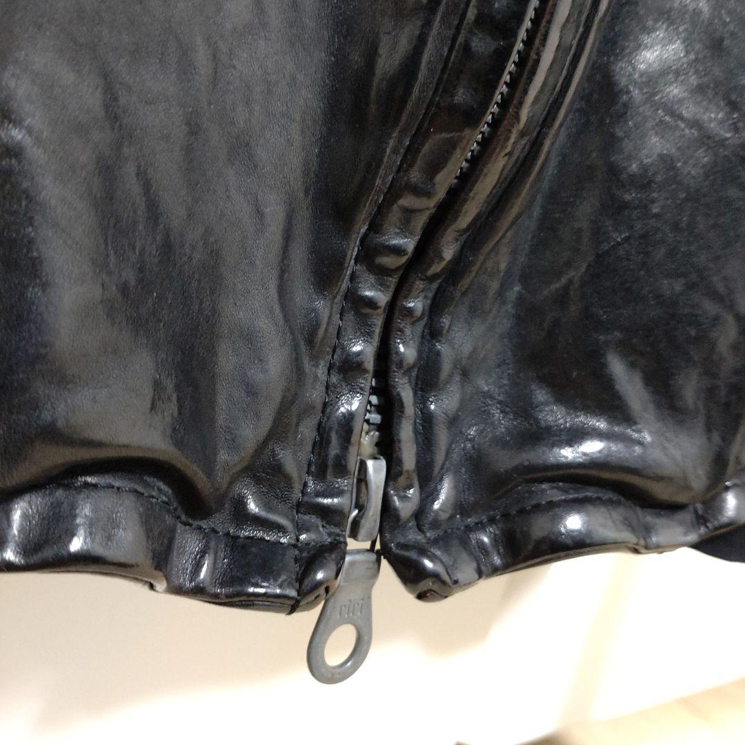 BACKLASH 1254-01 シングルライダースジャケット XL（ブラック）