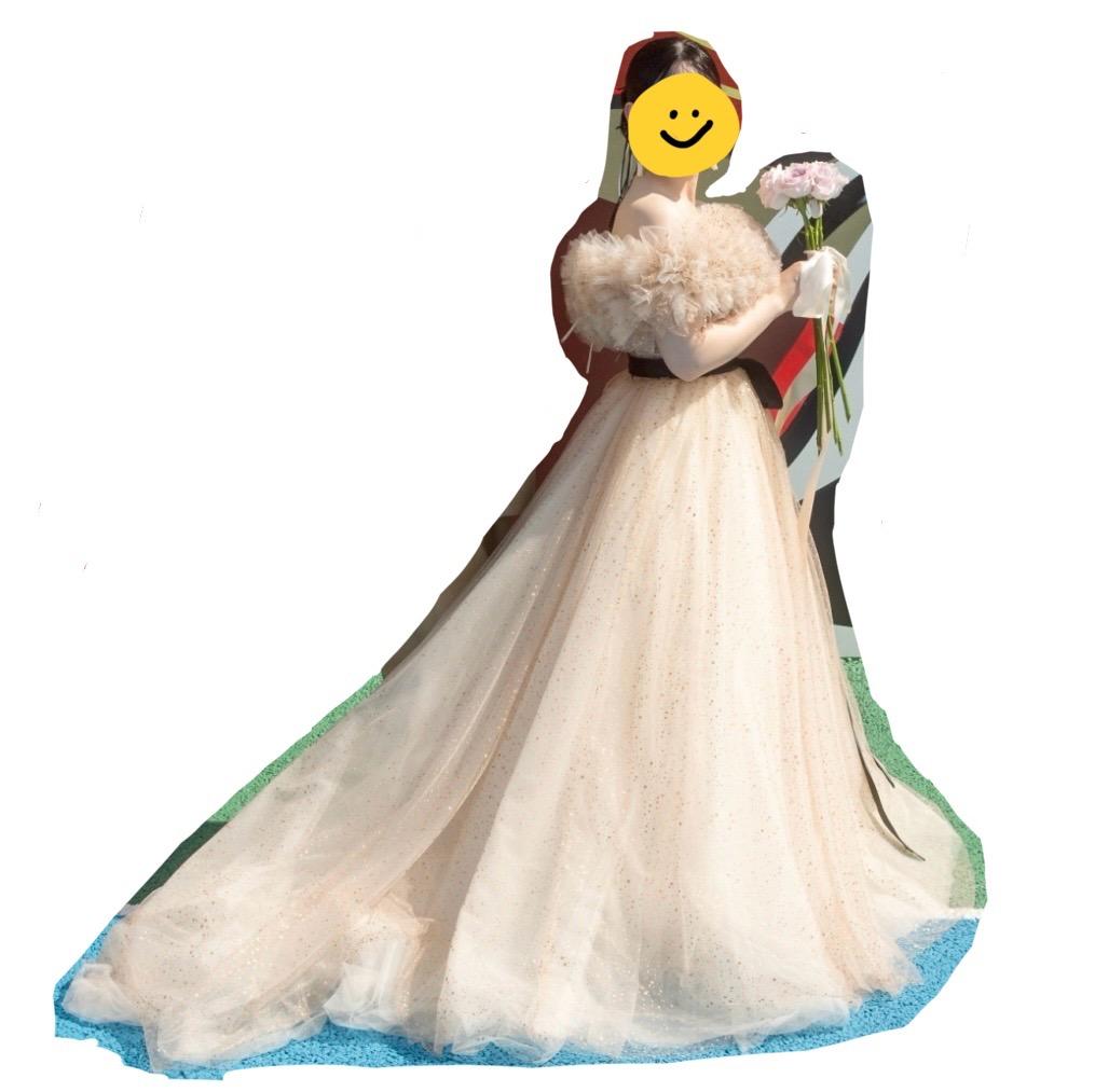 kano　キヨコハタ風　オフショルダー グリッタ