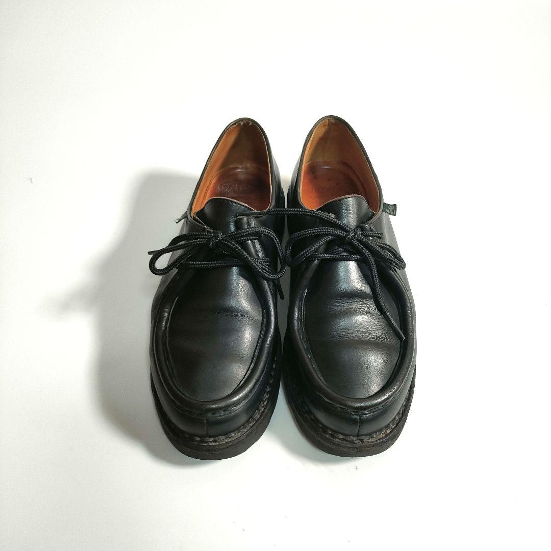 パラブーツ ミカエル 40 ブラック リスレザー チロリアンシューズ