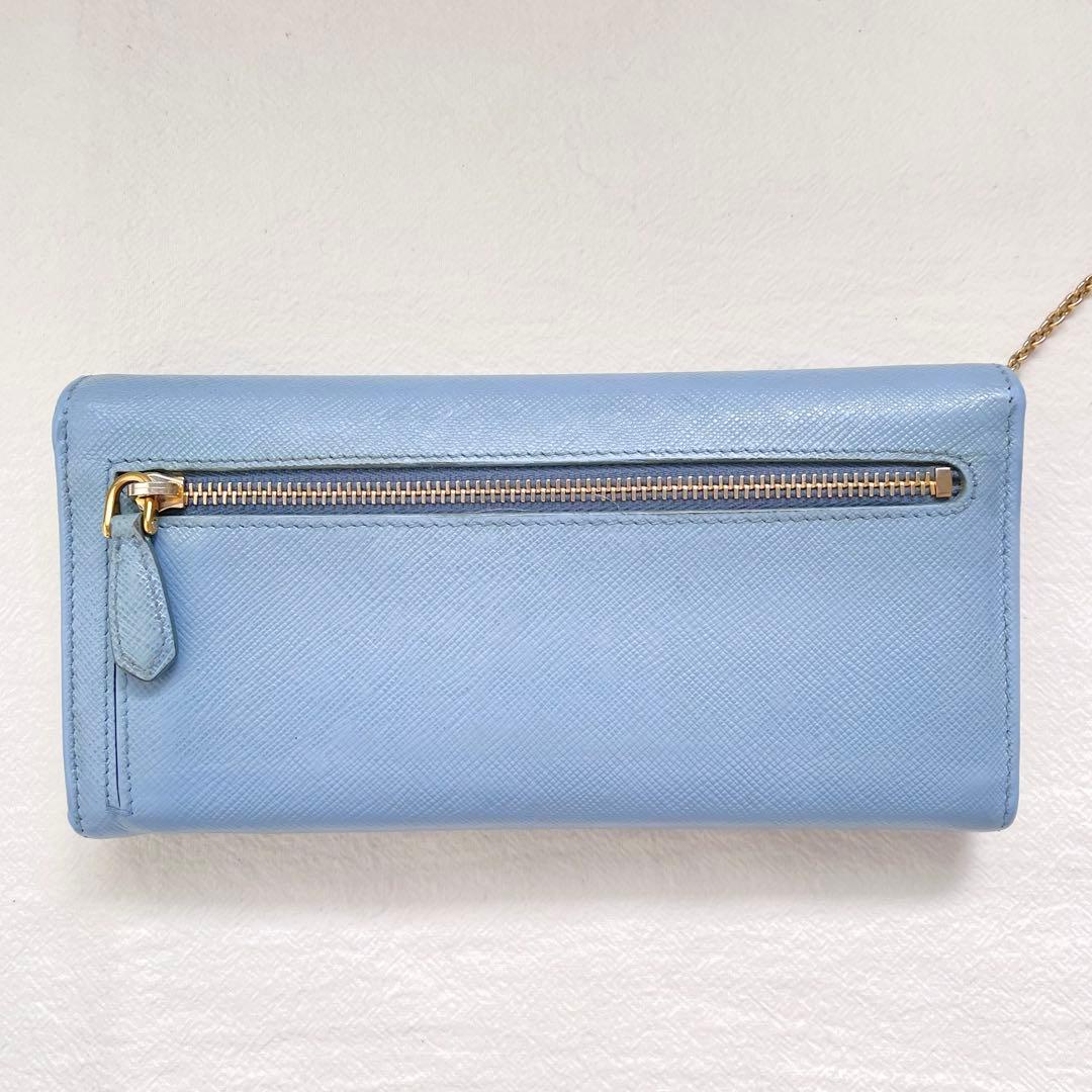 PRADA プラダ サフィアーノ 長財布 フラップ　2つ折り財布　1221-⑩