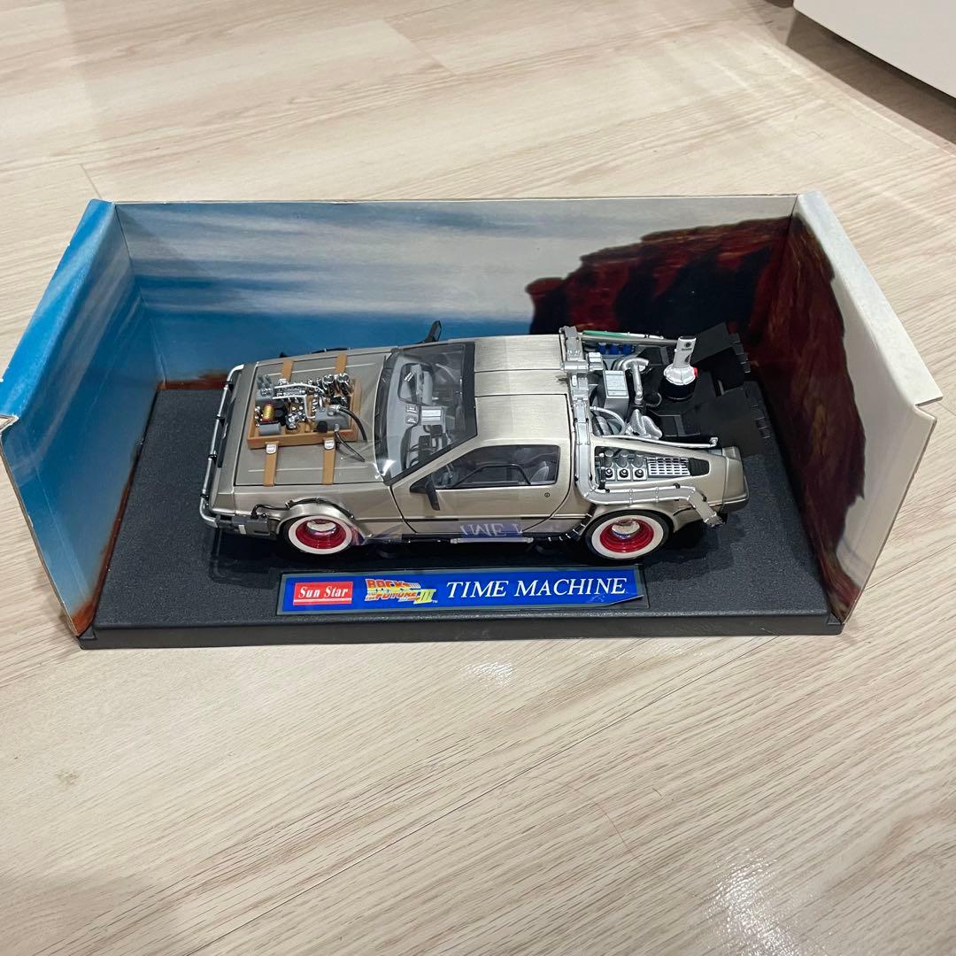 【希少品】サンスター 1/18 デロリアン バックトゥザフューチャー PART3