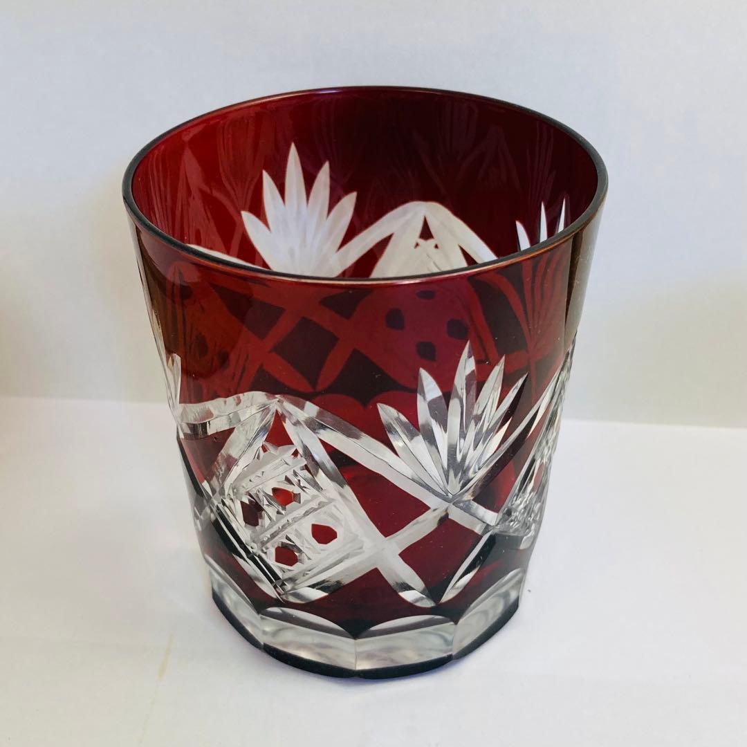 未使用　江戸切子　ペアグラス