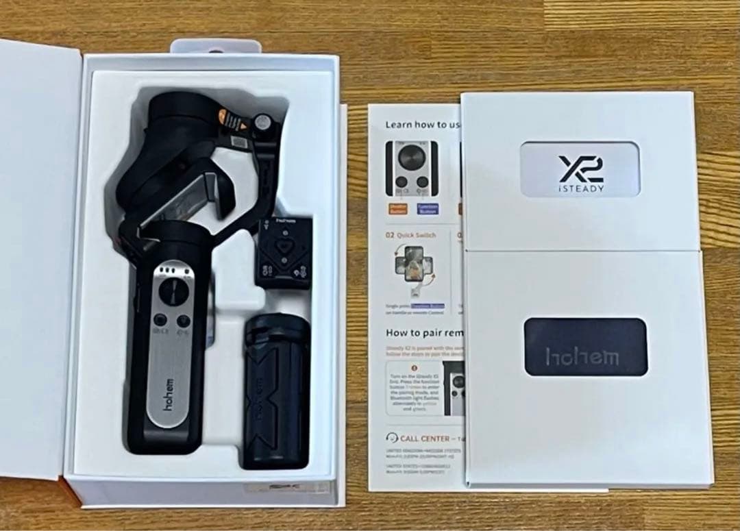 hohem X2．hohem RS01 セット ジンバル 自撮り棒 動画撮影