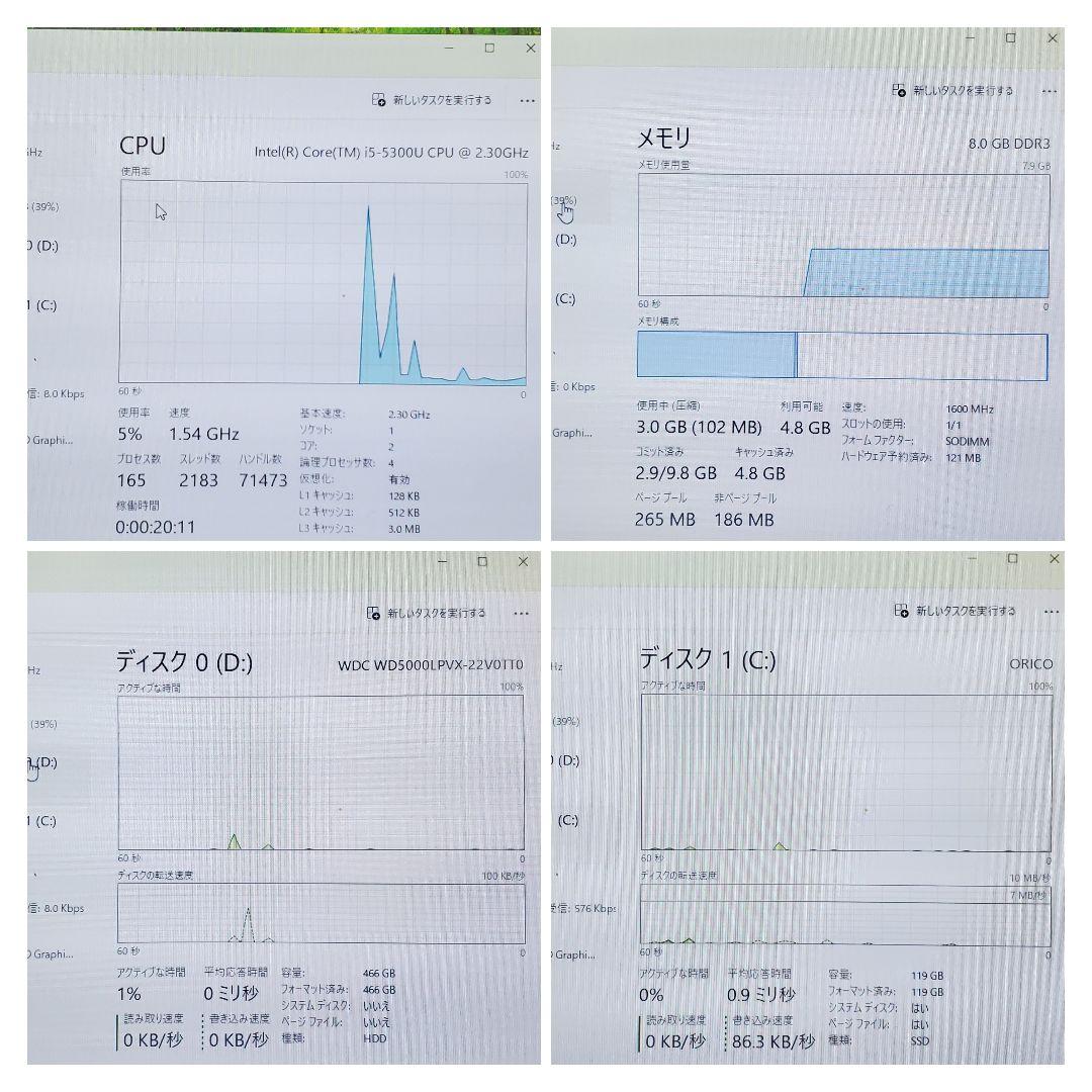 Lenovo ThinkPad x250 デュアルストレージ