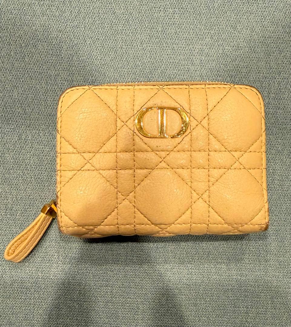 DIOR ミニ財布　折りたたみ財布　イエロー　黄色