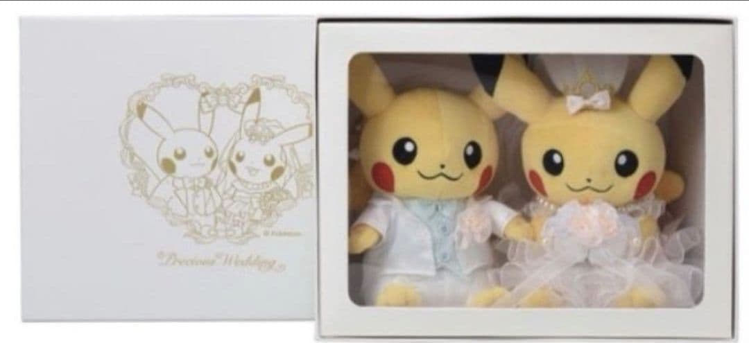 未開封 Precious Wedding ペアピカチュウ ぬいぐるみ2018