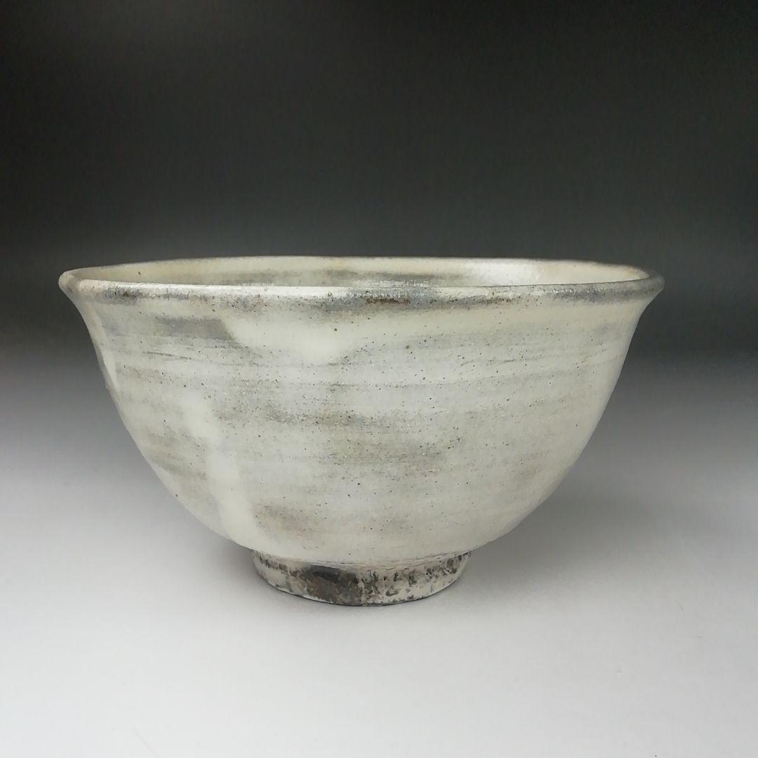 Ｔ３７０　茶碗　『越前粉引茶碗』『三好建太朗 作』　共箱　抹茶碗　茶道具