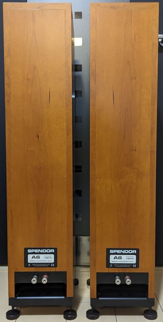 英国製Spendor スペンドールA6チェリー❤本体ペア＆スパイク8本/美品