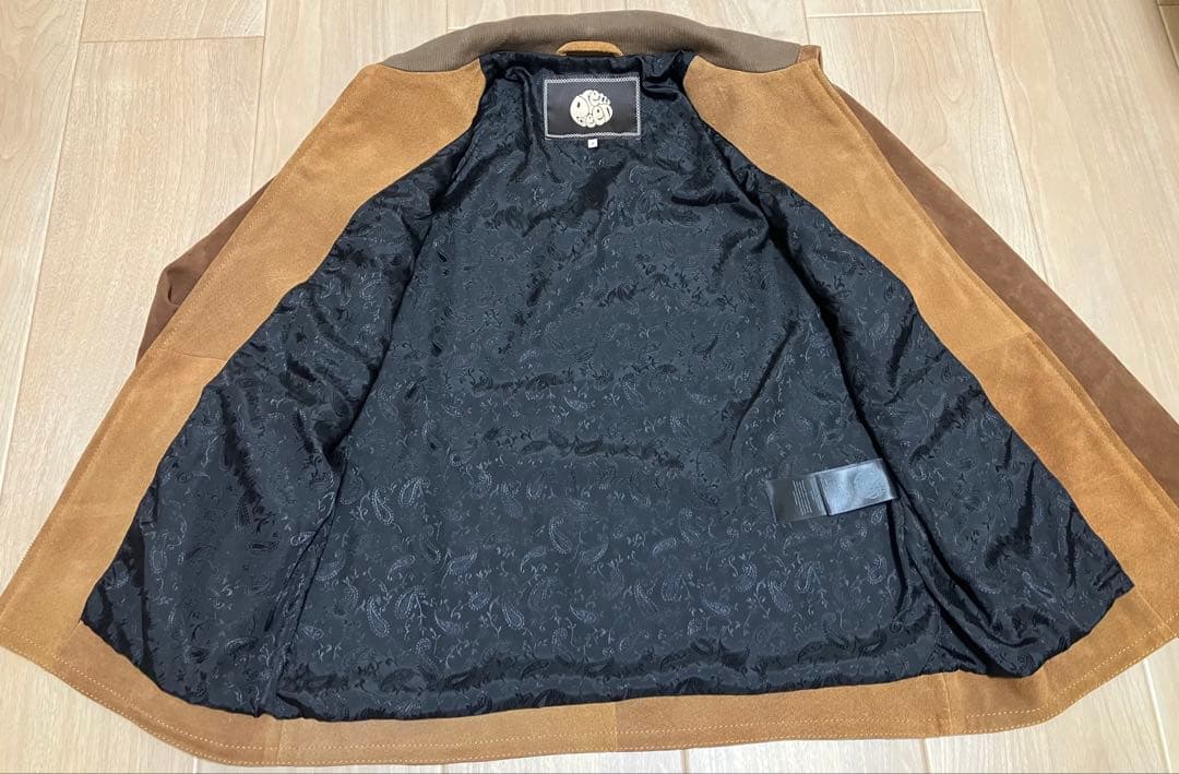 Pretty Green 本革スウェードライダースジャケット サイズ3