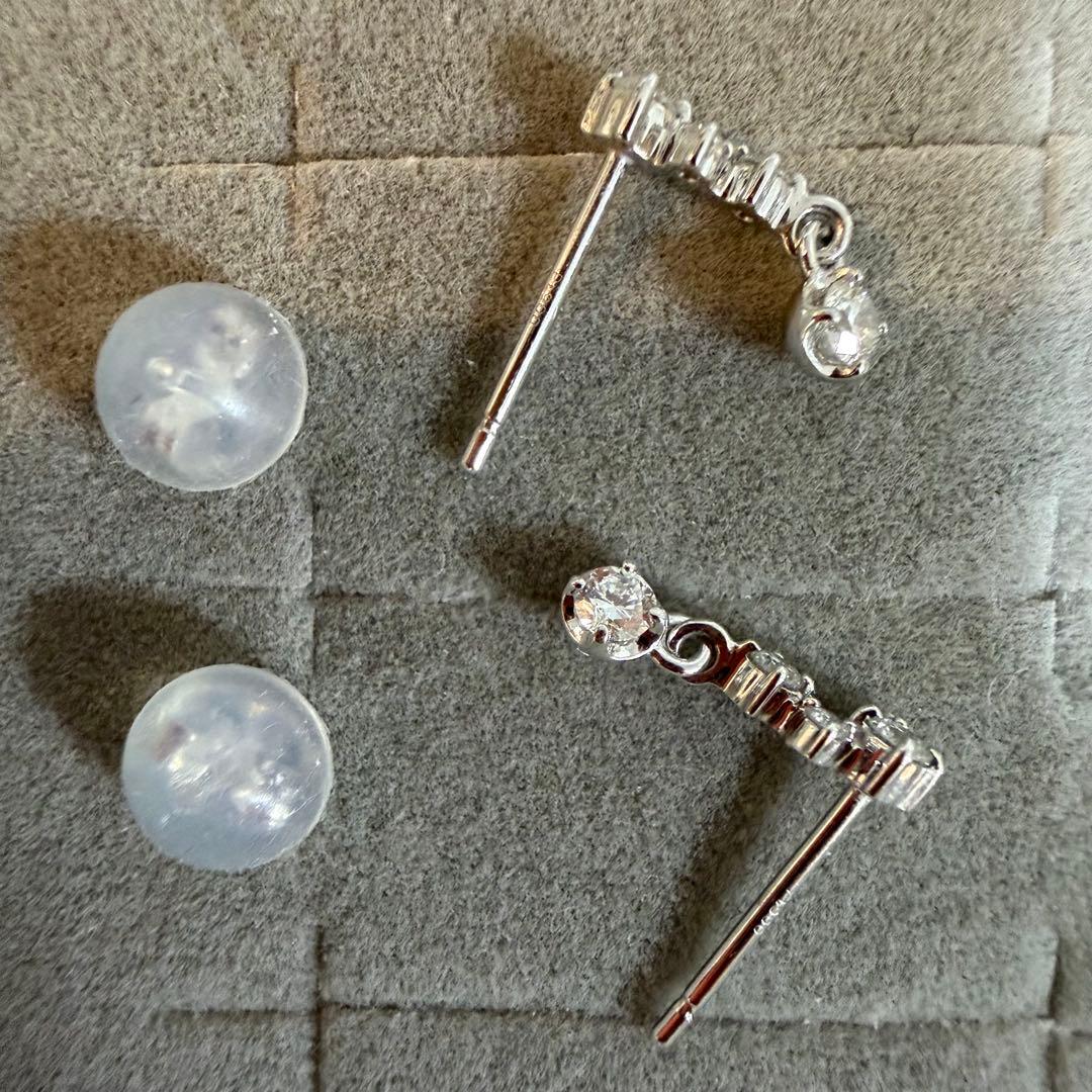 【新品未使用】TSUTSUMIプラチナダイヤモンドピアス Pt900