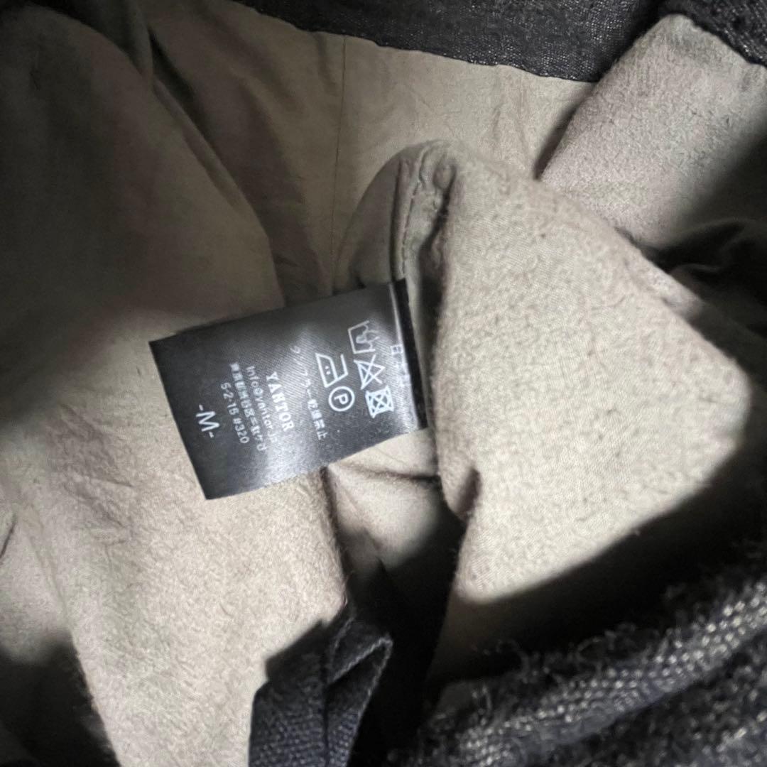 YANTOR ペイズリー柄 ダークブルー サルエルパンツ