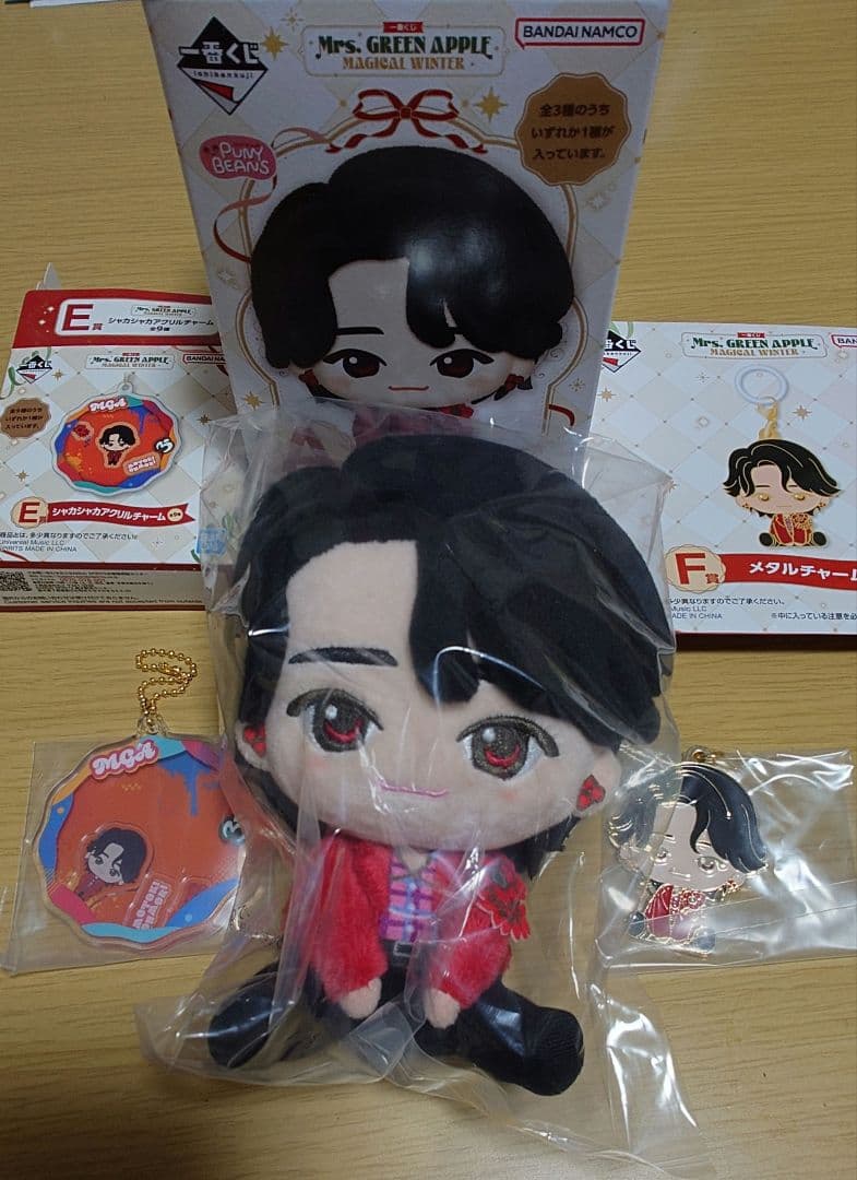 ミセスグリーンアップル A賞E賞F賞　大森元貴 ぬいぐるみマスコット