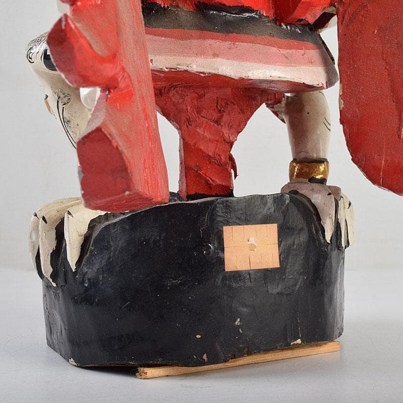 バリ島　インドネシア　彩色木彫　ガルーダ像　置物　N　R9435B