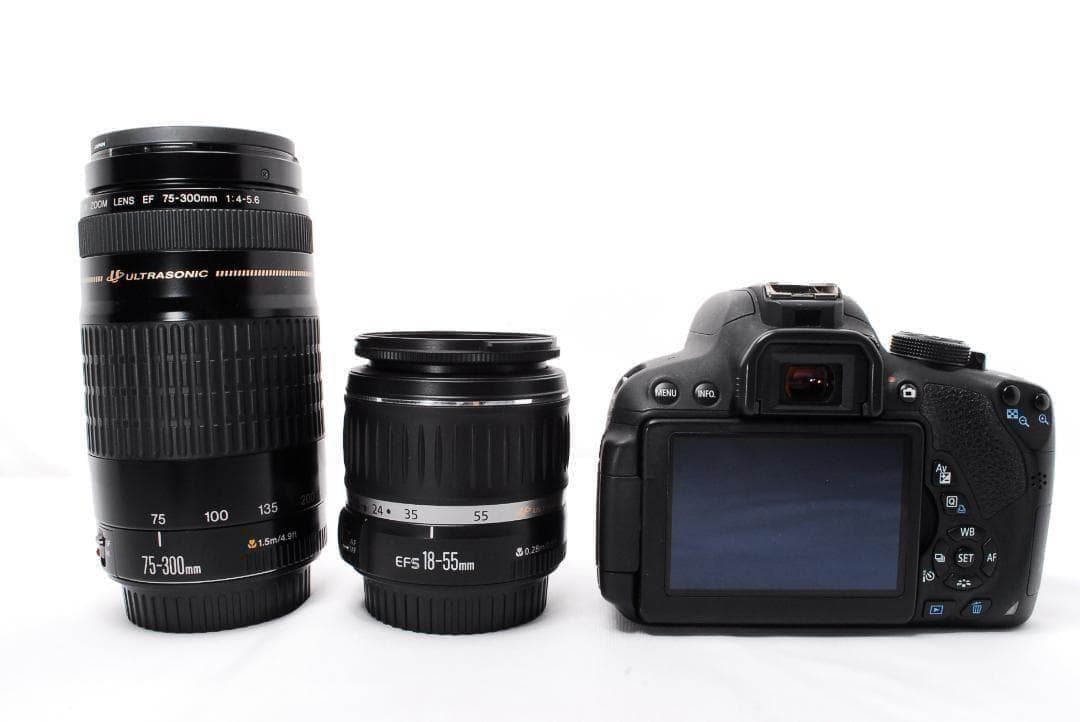 超望遠レンズ付き❣️ Canon Kiss X7i 一眼レフ　軽量　高画質