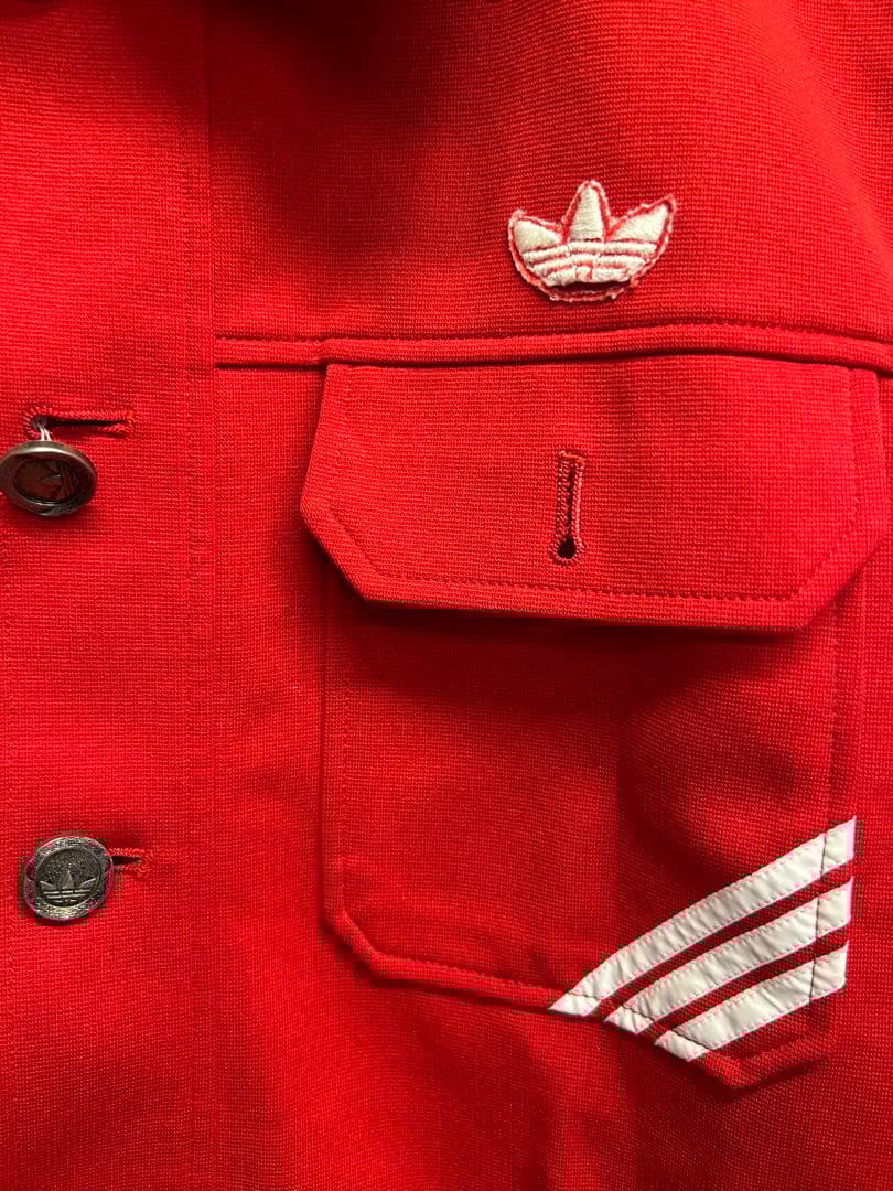70s adidas ヴィンテージ メタルボタン トラック ジャケットジャージ