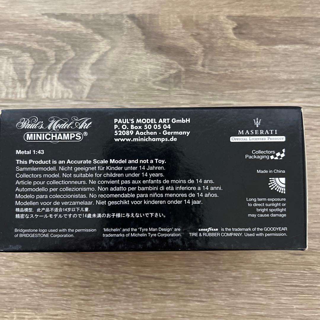 ミニカー MINICHAMPS Maserati MC GT4 TEST CAR