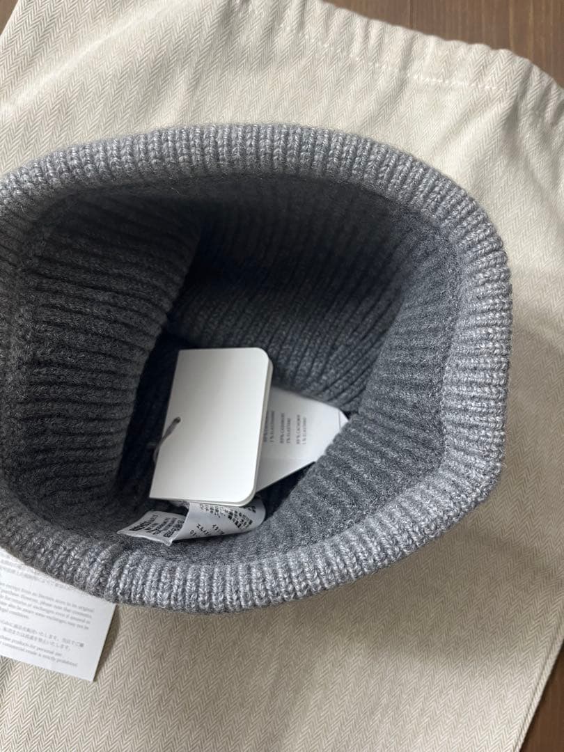 タグ付き未使用！エルメス　シェーヌダンクル　カシミアニット帽子