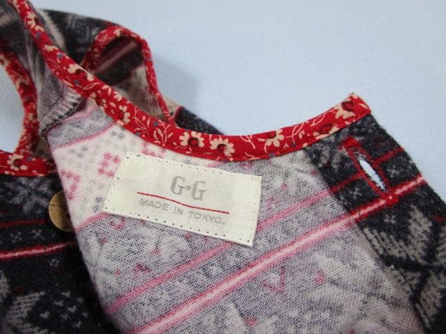 AtelierGG アトリエジジ　19ハーフsize　エプロンワンピース