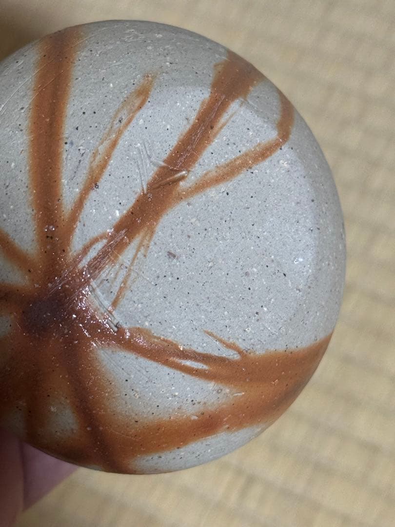 こゆきちゃん様　備前焼　人間国宝　山本陶秀　緋襷大海茶入