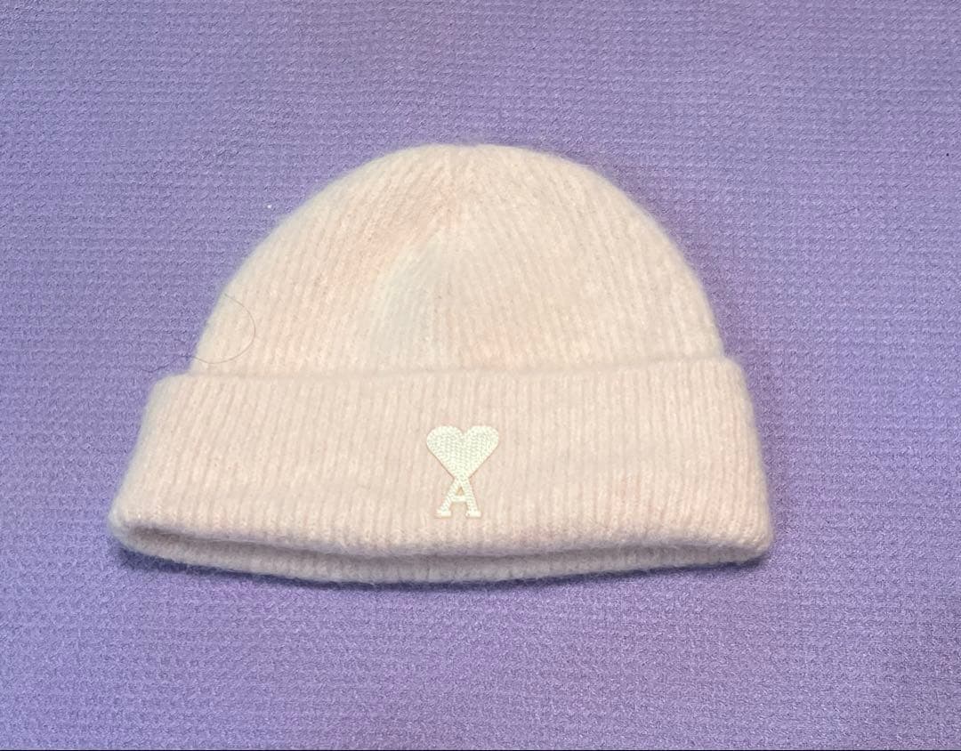 【新品】AMI DE COEUR CLOUDY アルパカ ニット ビーニーピンク