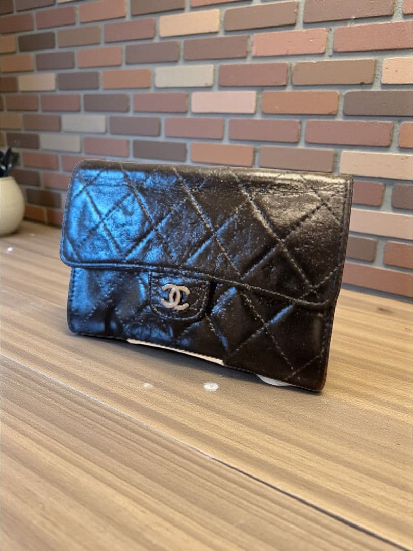 CHANEL　シャネル　マトラッセ　ケース　折り財布