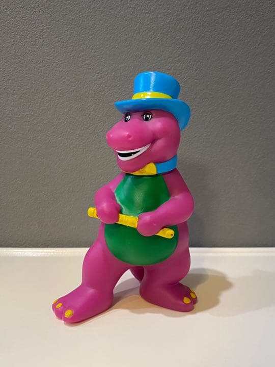 ビンテージ 90s Barney 杖 マジシャン バーニー 人形 フィギュア