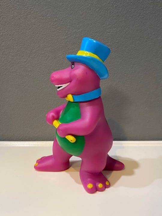 ビンテージ 90s Barney 杖 マジシャン バーニー 人形 フィギュア