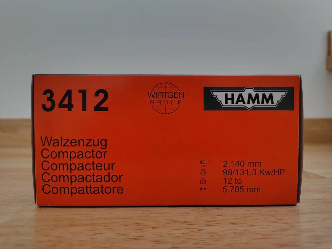 NZG　ロードローラー3412　HAMM 1/50