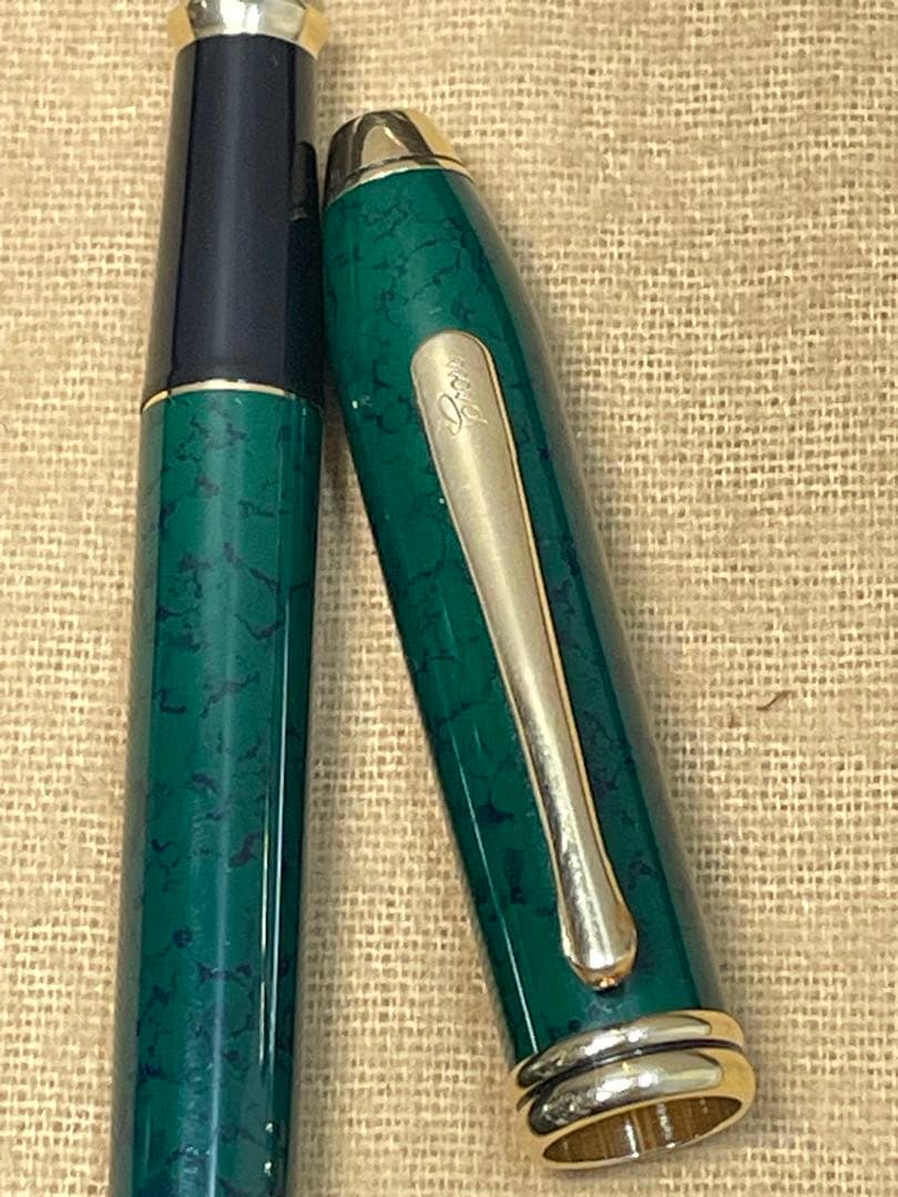 CROSSクロス万年筆タウンゼント マーブルグリーン 14K585 ゴールド金具