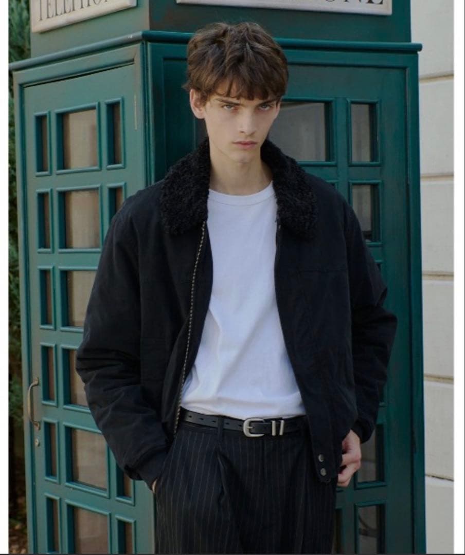 regen glanz collar boa blouson/襟ボアブルゾン