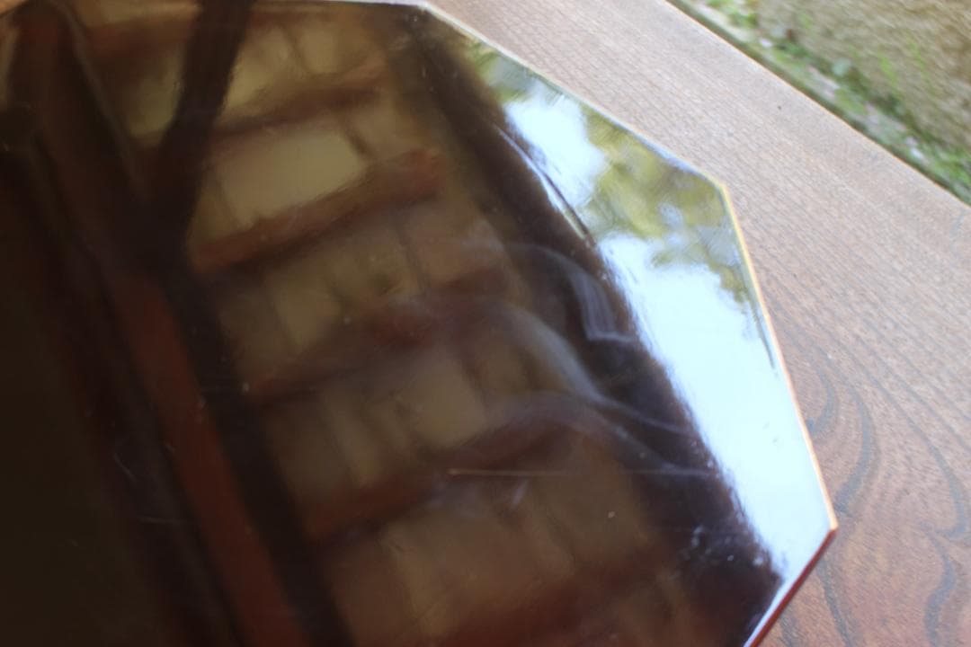 デッドストック！八角デザインに優美な螺鈿細工の映える蓋物（検民芸小物入れ弁当箱