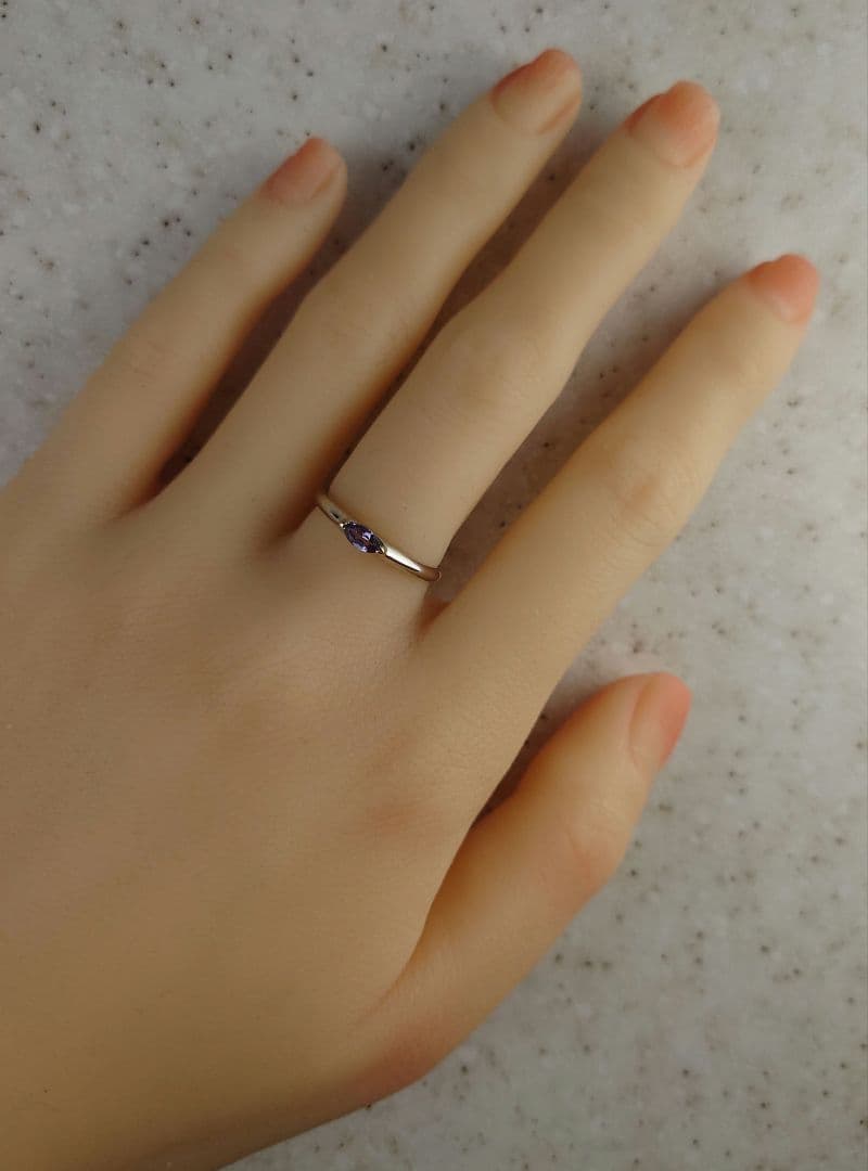 専用　GSTV Pt999アレキサンドライトリング　プラチナ　一粒石