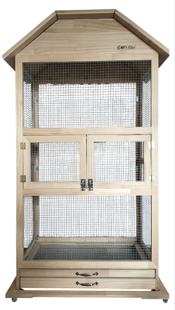 木製ケージ 大型 鳥かご　バードケージ　シマリス　フクロモモンガさんにも