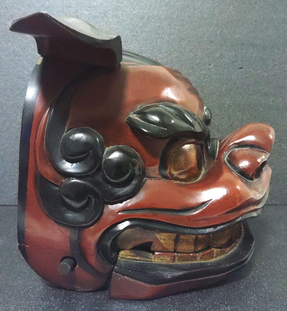獅子頭　獅子舞　祭り　レトロ　骨董品