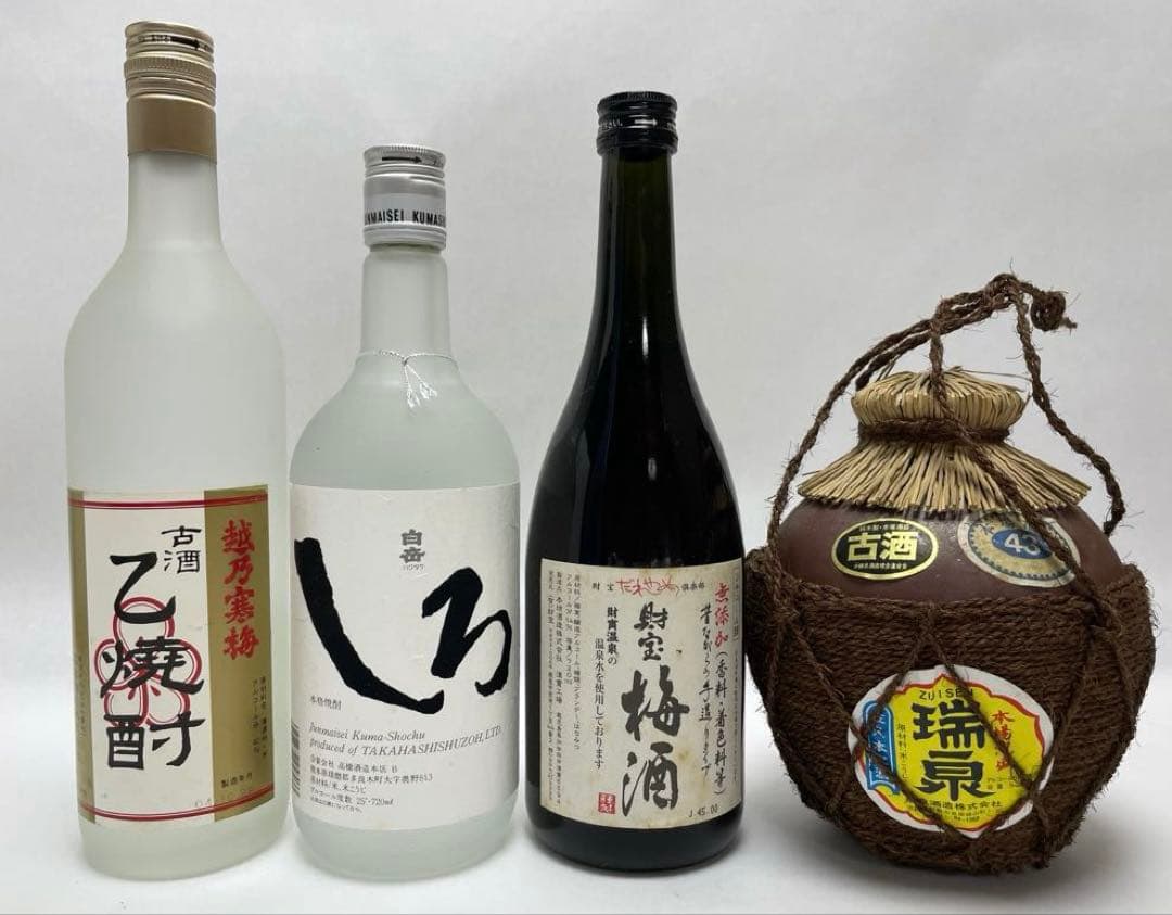 焼酎 サントリー 鏡月 しろ 越乃寒梅 梅酒 古酒 まとめ売り 未使用／未開封