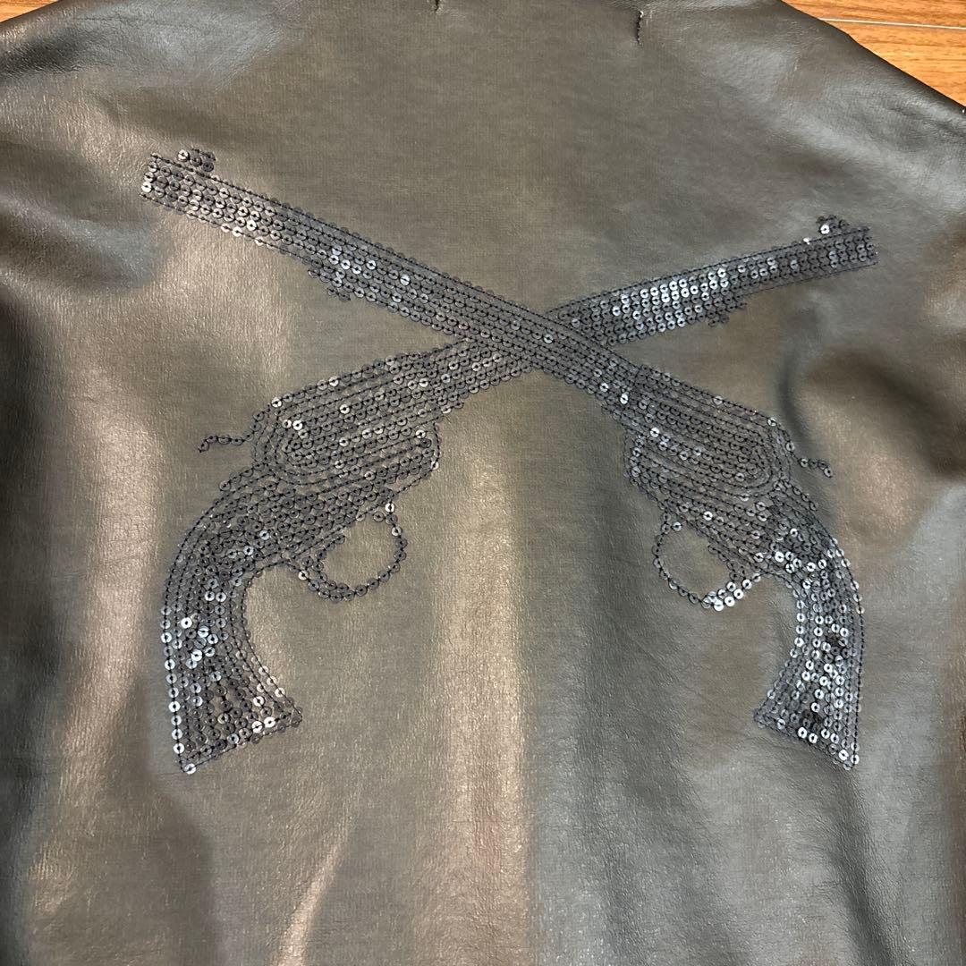 roar ロアー レザージャケット シングルライダース M 二丁拳銃