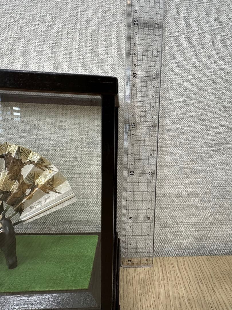 純銀製飾り扇　武峰作　銀細工