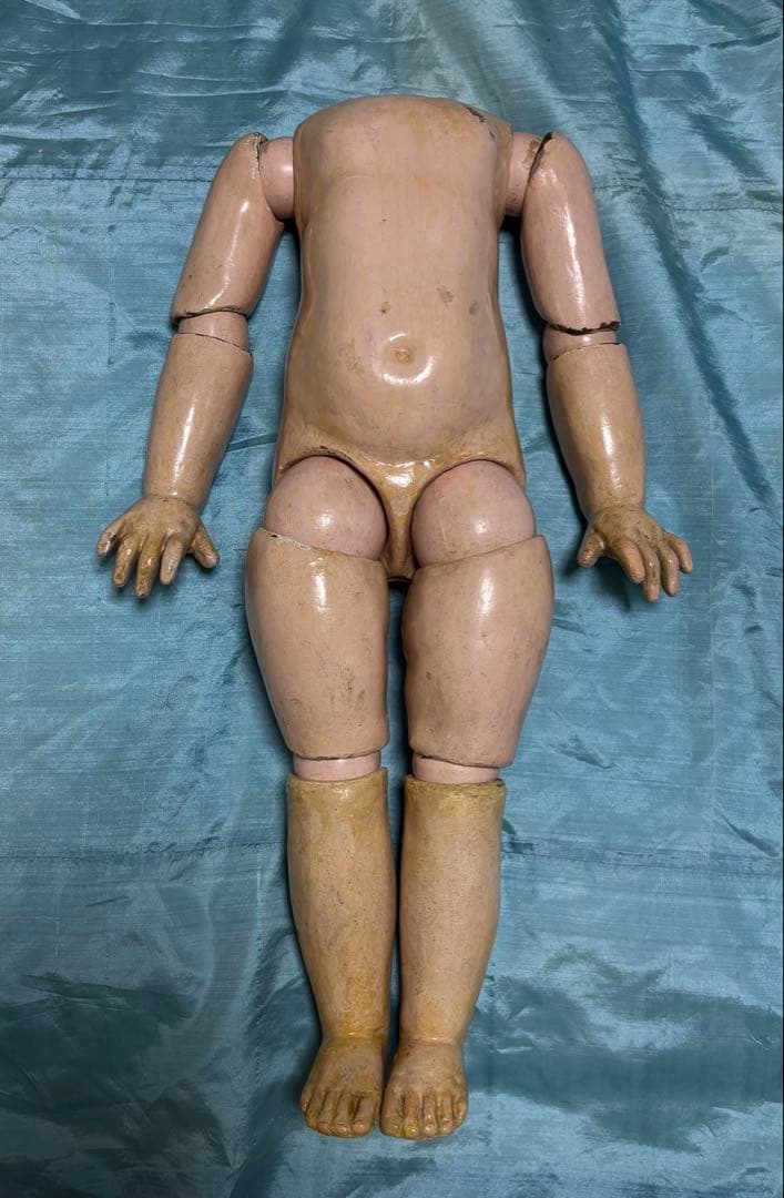 アンティークビスクドール ボディ　初期のジュモー　ポートレート　トリステ