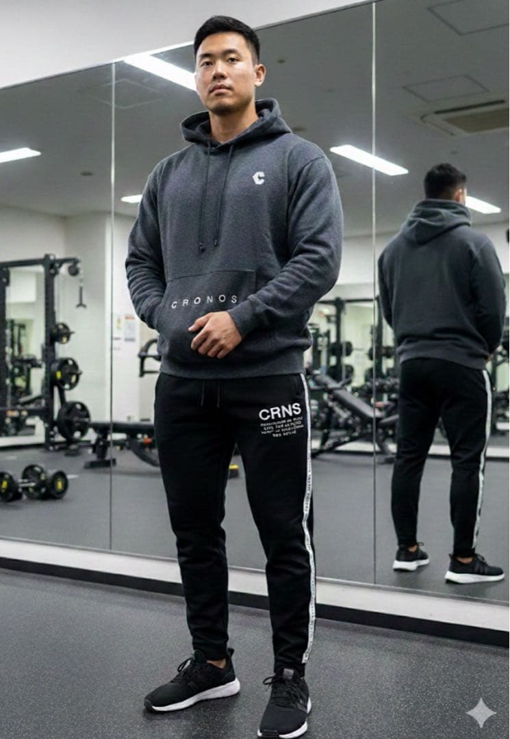 クロノス　CRONOS パーカー　スウェットジョガーパンツ　上下セットアップ