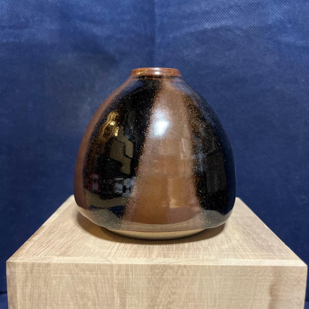 一輪差し／柿釉花入