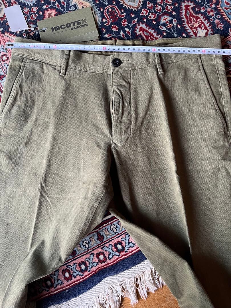 新品未使用/INCOTEX(インコテックス)100番モデル/33/チノパンツ/D