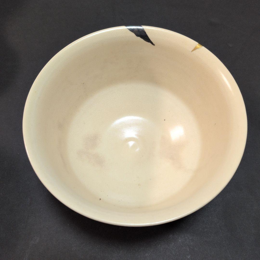 陶器の丼ぶり 金色の鶴　アンティーク品