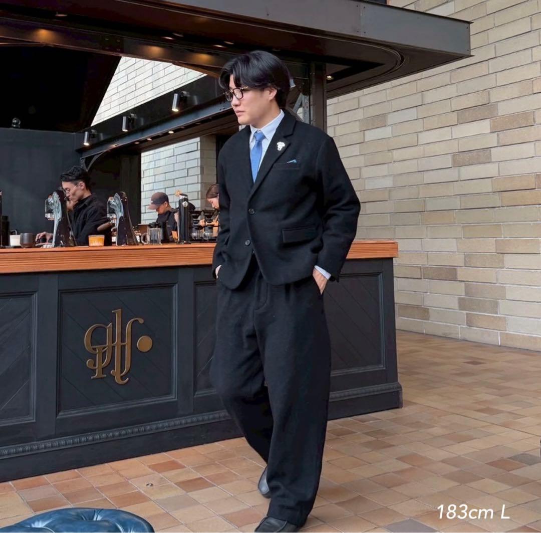 kaoyorinakami wool tailored jacketセットアップ