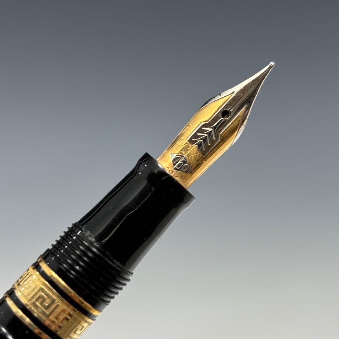 美品【オマス本物】万年筆/パラゴン/ペン先K18キャップSV925製