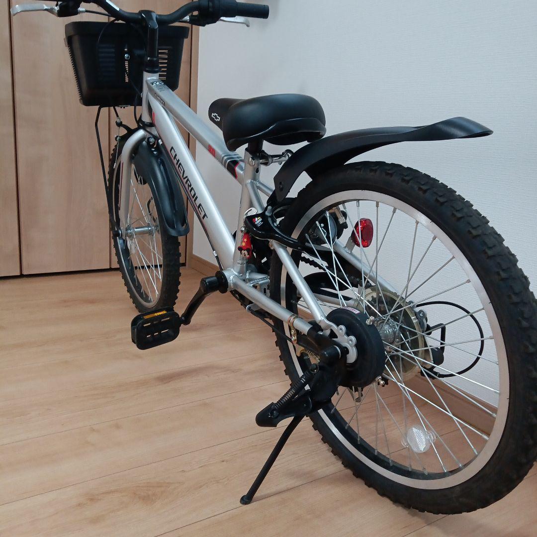 綺麗です。シボレーCHEVROLET キッズ自転車 シルバー20インチ