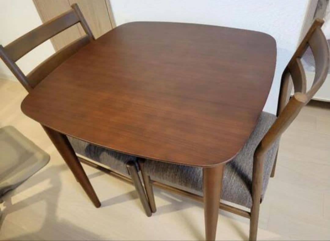 ダイニングテーブル3点セット(DTライジング80）＋チェア