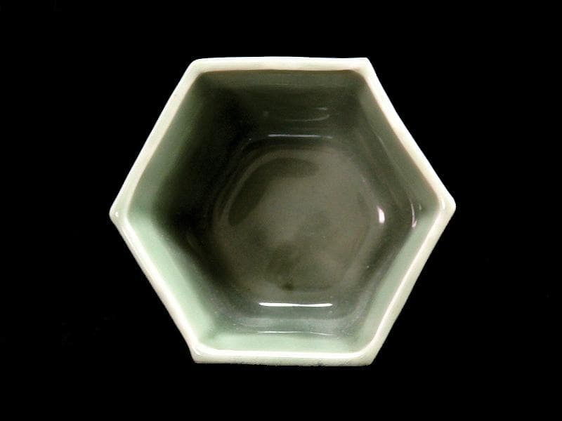 三田青磁　草花紋の図　向付　A991AS-BZv