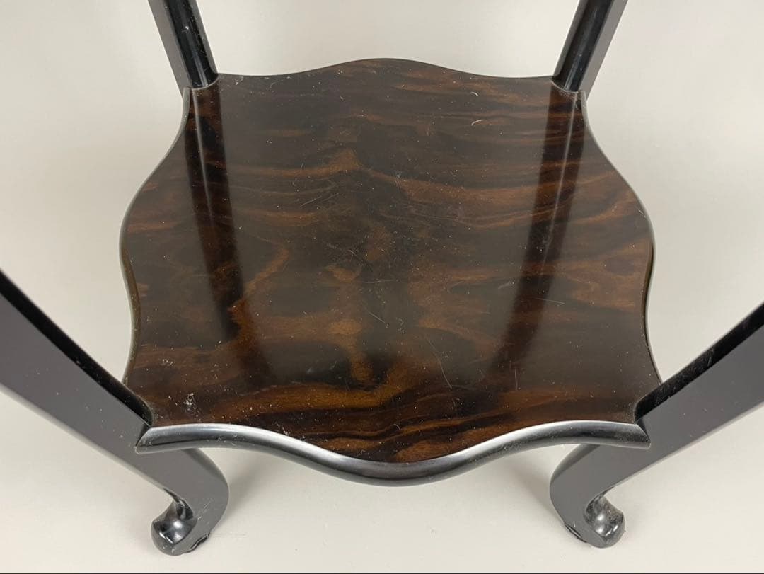 花台 木製 敷板 4号 唐木 黒檀 観葉植物 多肉 塊根植物 黒丹調 インテリア