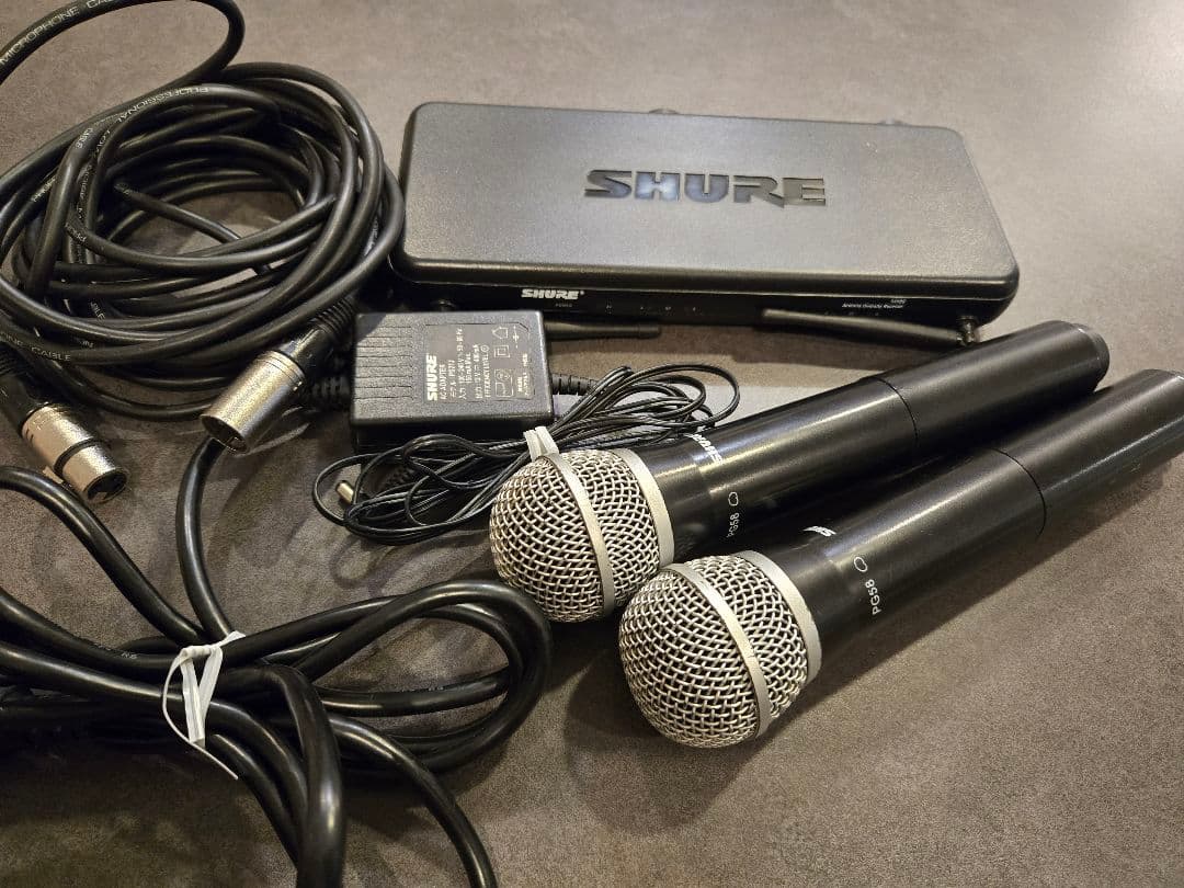 【SHURE】ワイヤレスマイクロフォンPG58+受信機SVX88セット